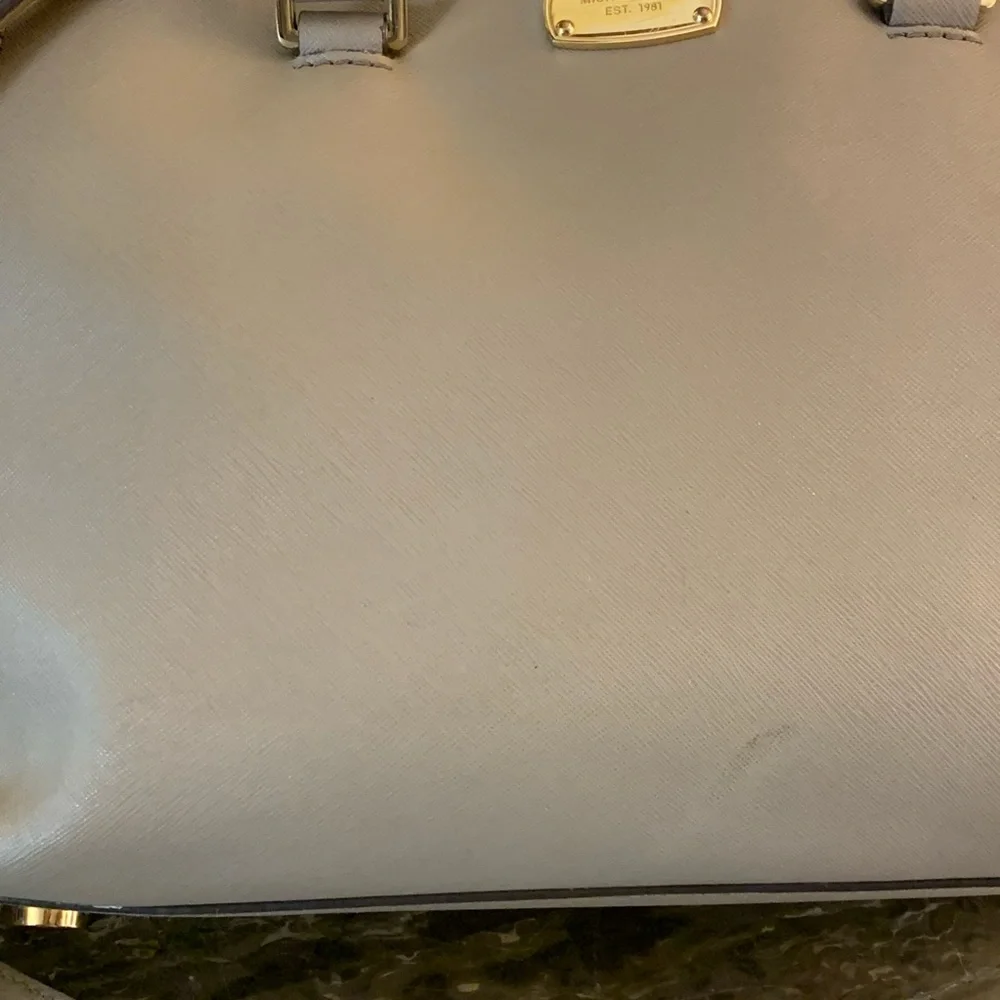 Michael Kors Kellen Saffiano Satchel Purse - Picture 5 of 16